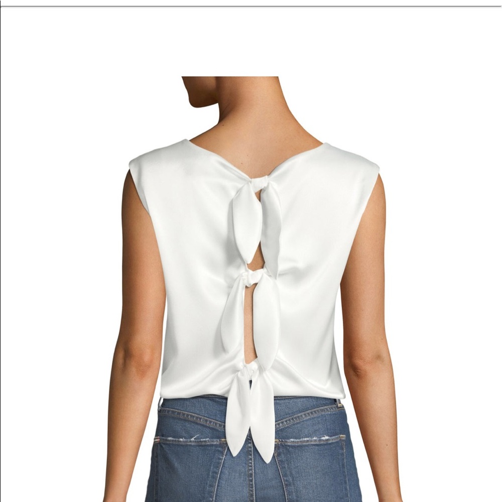 NWOT Alice+Olivia Tie Back Sleeveless Top